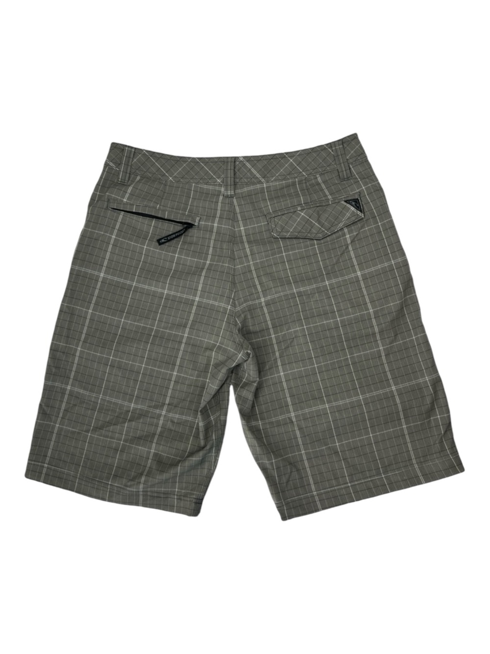 O'Neill Xtatic XT2 Hybrid Shorts Mens 34 Gray Black Check Quick Dry
